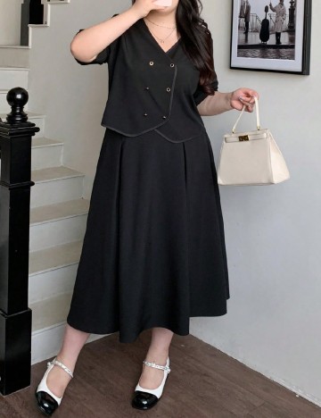 Compleu SHEIN CURVE, negru