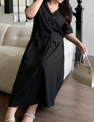 Compleu SHEIN CURVE, negru