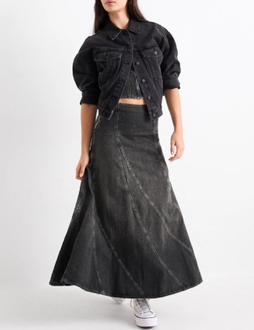 
						Fusta C&A, gri inchis