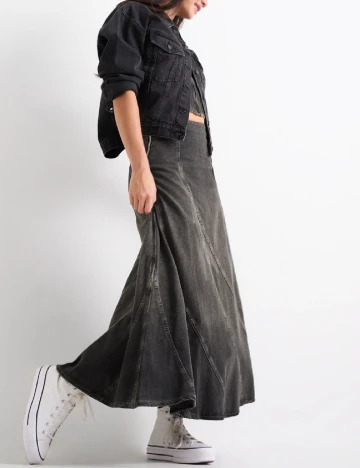 Fusta C&A, gri inchis