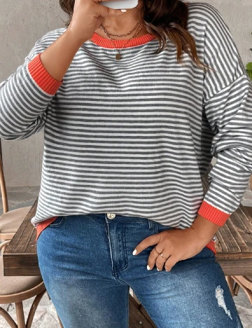 Bluza SHEIN CURVE, gri