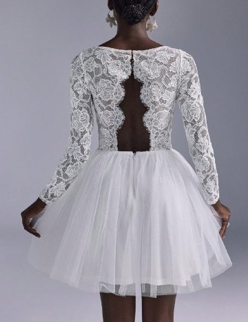 Rochie scurta SHEIN, alb