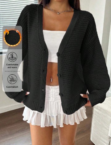 Cardigan SHEIN, negru