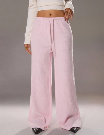 Pantaloni SHEIN, roz