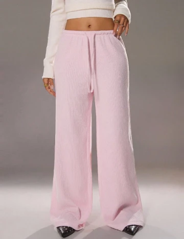 Pantaloni SHEIN, roz