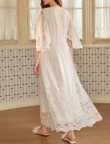 Rochie lunga MOTF, alb