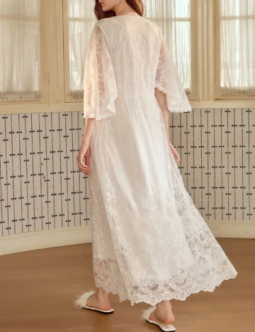 Rochie lunga MOTF, alb