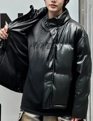 Geaca Shein Kids, negru