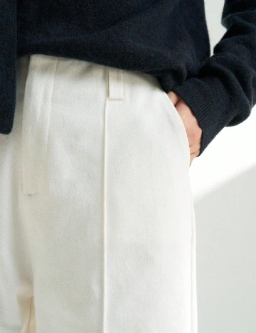 Pantaloni SHEIN, alb