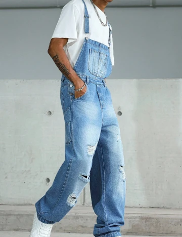 Salopeta SHEIN, albastru