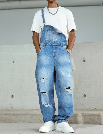 Salopeta SHEIN, albastru