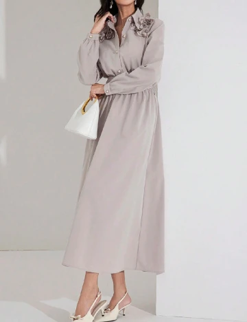 Rochie medie SHEIN, gri