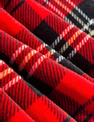 Pantaloni de pijama SHEIN CURVE, rosu