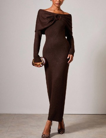 
						Rochie lunga SHEIN, maro