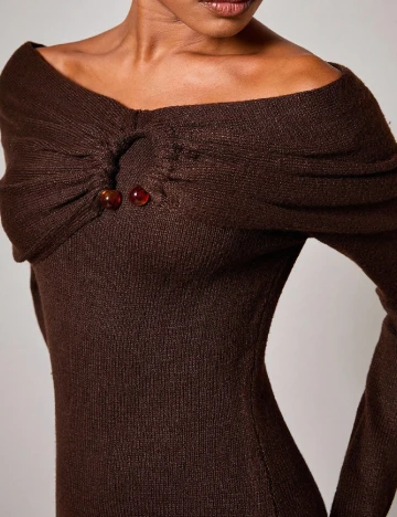 Rochie lunga SHEIN, maro