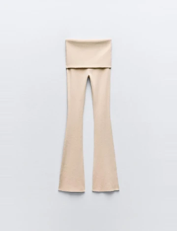 Pantaloni Zara, crem
