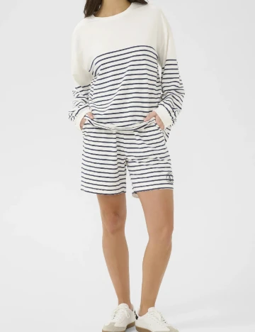 Pantaloni scurti Cream, alb/albastru