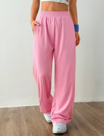 Pantaloni SHEIN, roz