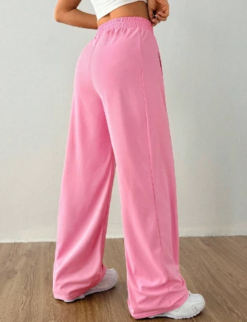 Pantaloni SHEIN, roz