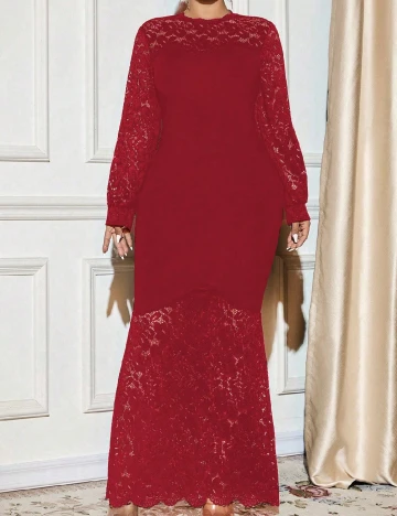 Rochie lunga SHEIN CURVE, rosu