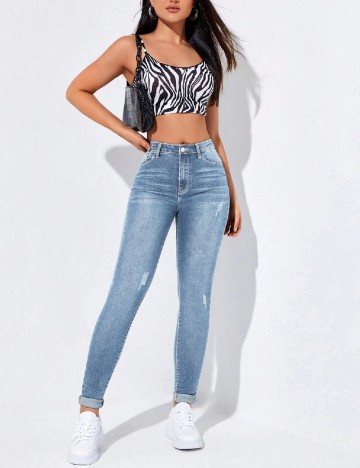 Blugi SHEIN, albastru