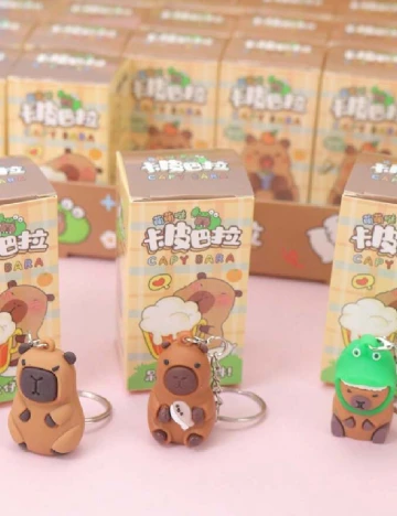 Set brelocuri Capybara, 12 bucati SHEIN, mix culori