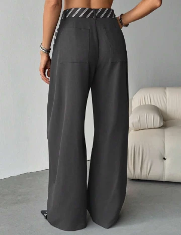 Pantaloni SHEIN, gri inchis