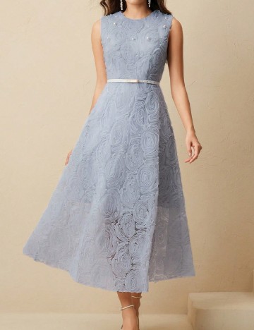 Rochie medie Anewsta, albastru