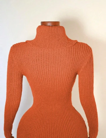 Rochie scurta SHEIN, portocaliu