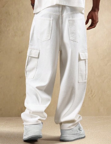 Pantaloni SUMWON, alb