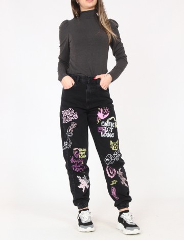 Blugi Bershka, negru