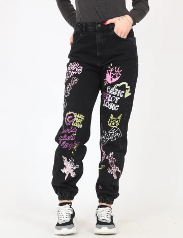 Blugi Bershka, negru