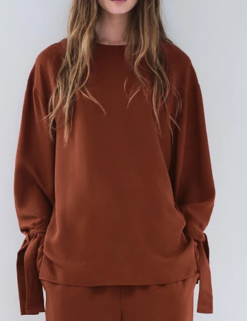 Bluza Zara, caramiziu