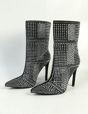 Botine SHEIN, argintiu