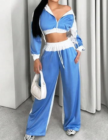 Compleu SHEIN, albastru/gri