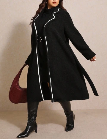 Palton SHEIN CURVE, negru