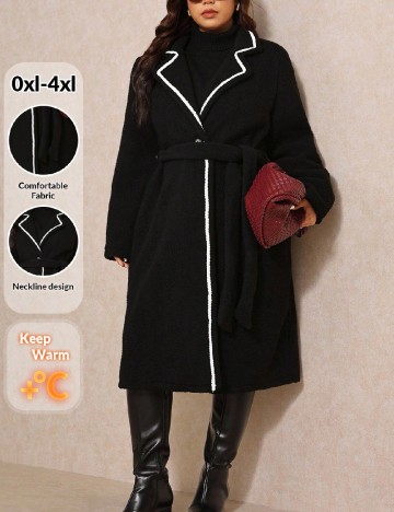 Palton SHEIN CURVE, negru