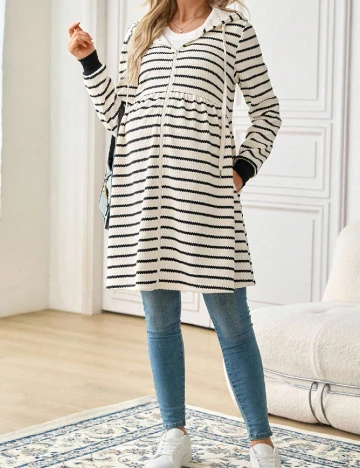 Jacheta SHEIN Maternity, crem