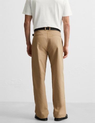 Pantaloni Zara, maro