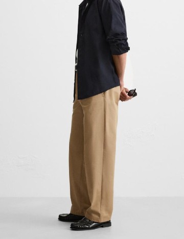 Pantaloni Zara, maro