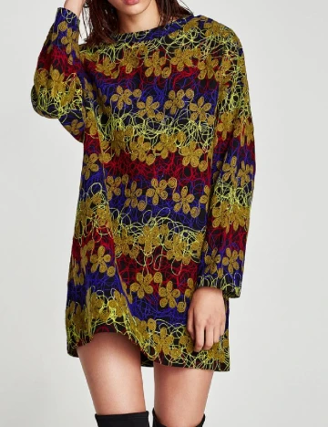 Rochie scurta Zara, mix culori