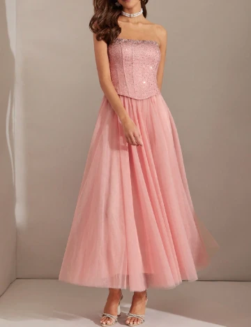 Rochie medie SHEIN, roz