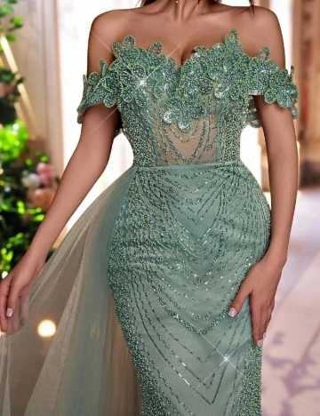 Rochie lunga SHEIN, verde