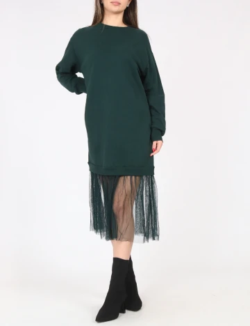 Rochie medie Bershka, verde