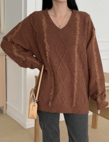 Bluza Oversize Dazy, maro