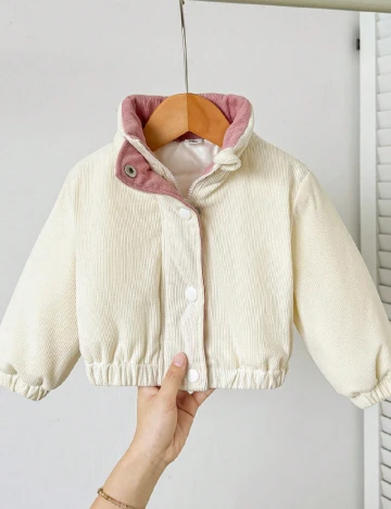 Geaca Shein Kids, crem