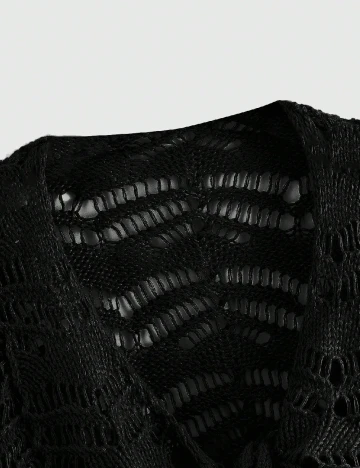 Bolero Romwe Plus Size, negru