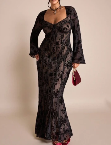 Rochie lunga SHEIN CURVE, negru