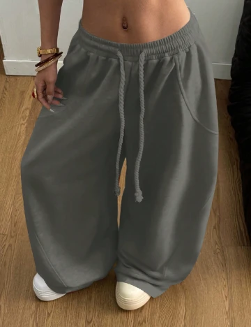 Pantaloni SHEIN CURVE, gri