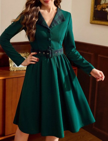 Rochie scurta SHEIN, verde